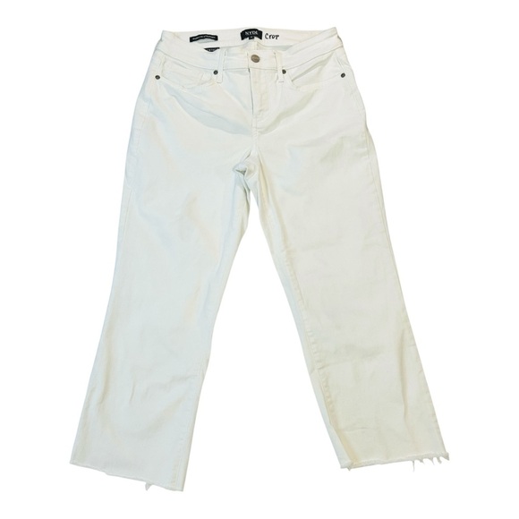 NYDJ Marilyn Straight Ankle Jeans, Lift Tuck Texhnology, Color White, Size 4 - Picture 2 of 10